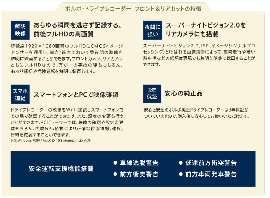 📸ボルボ純正ドライブレコーダー📸 | ボルボ・カー 江戸川